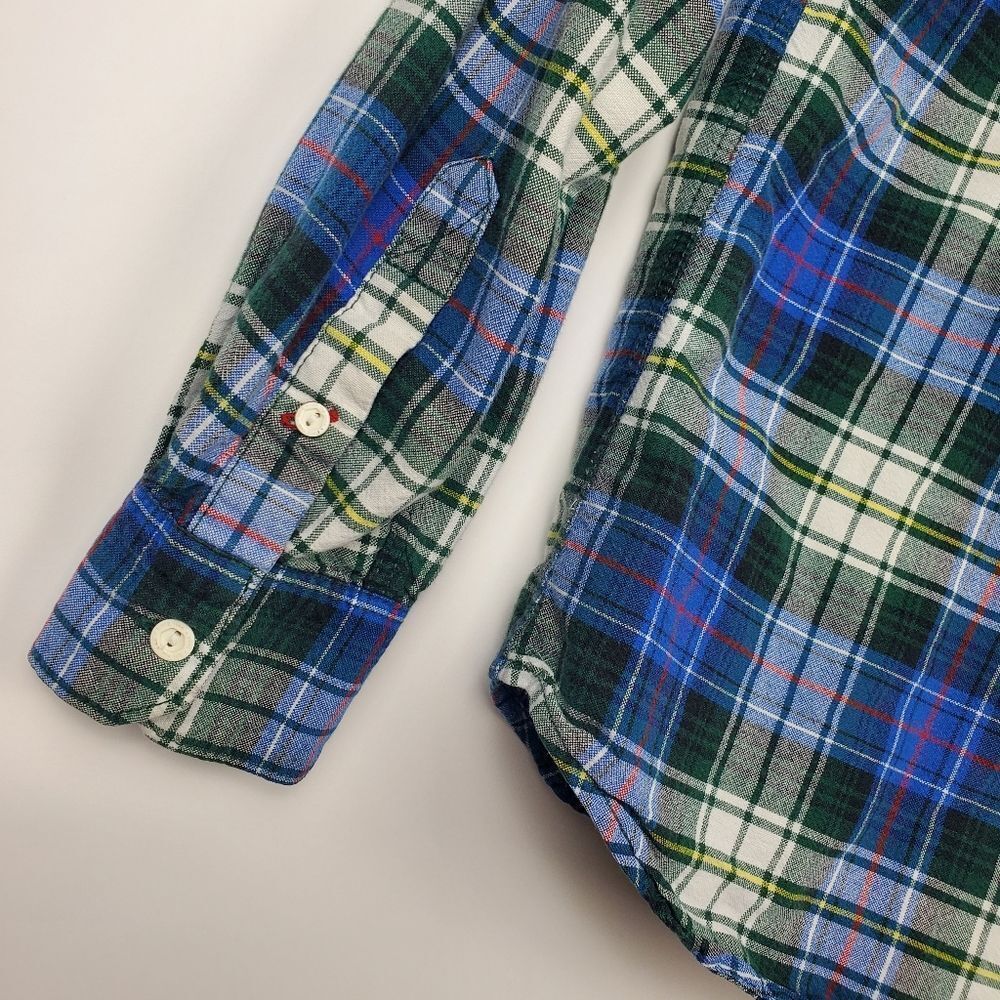VANS Button Down Long Sleeve Plaid Shirt Unisex Multicolor Collared Chest Pocket - Picture 6 of 6